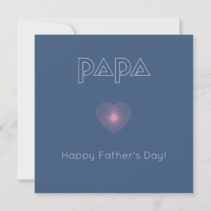 Papá personalizable, tarjeta de saludo guiando lig