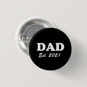 Papá, Personalizado Est date botón del Día del