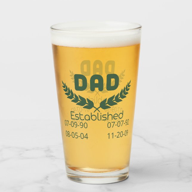 Papá Personalizado Establecido (Reverso (lleno))