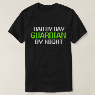 Papá por Guardian por camiseta de juegos nocturnos