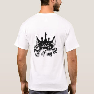 Papá Rey de mi vida Camiseta Blanca del Día del Pa