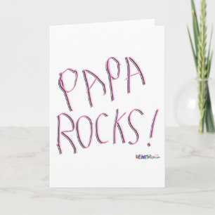 ¡Papa Rocks! Tarjeta mediana