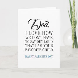 Papá, soy tu tarjeta del día del niño favorito del