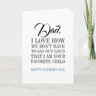 Papá, soy tu tarjeta del día del niño favorito del