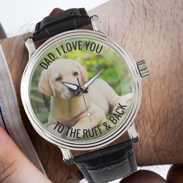 Papá te ama al reloj de fotos de Ruff y Back (Subido por el creador)