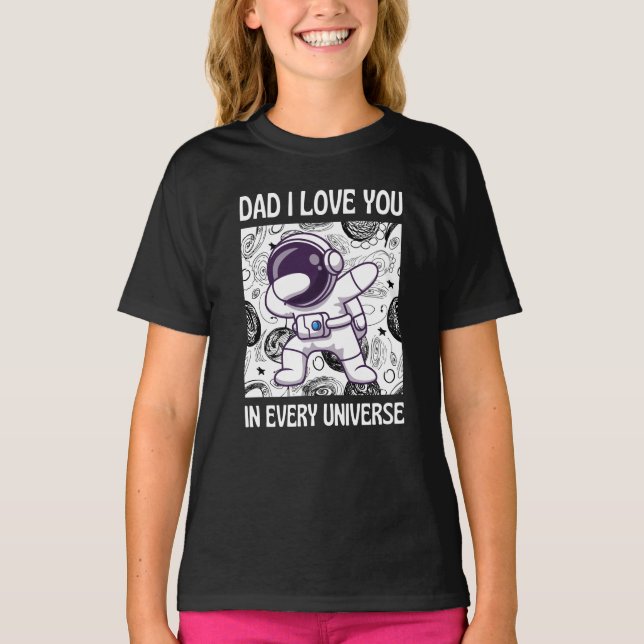 Papá te amo en cada camiseta del universo (Anverso)