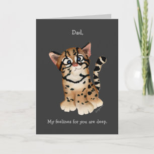 Papá, Te Amo Una Tarjeta Ocelot