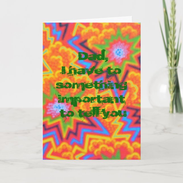 Papá, todavía rocas la tarjeta del Día+Día+Padre (Anverso)