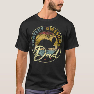 Papá Turtlemente Increíble Camiseta Divertida de T
