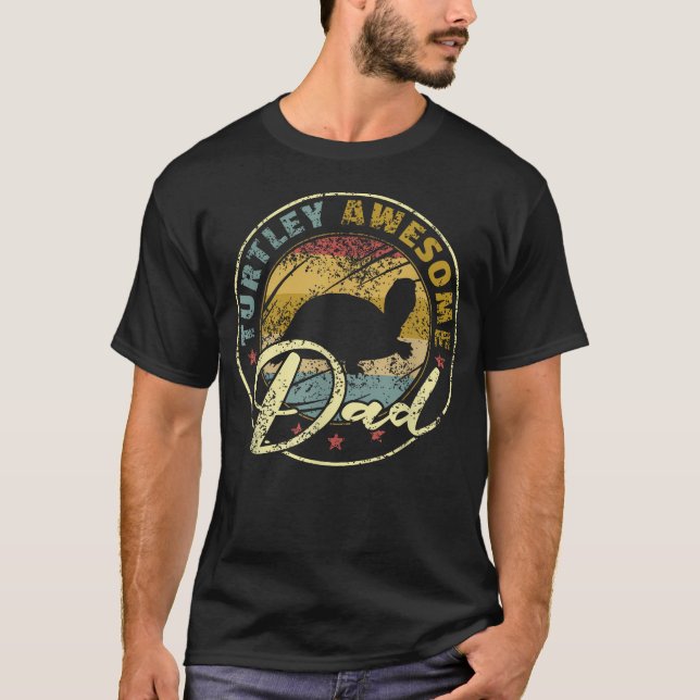 Papá Turtlemente Increíble Camiseta Divertida de T (Anverso)