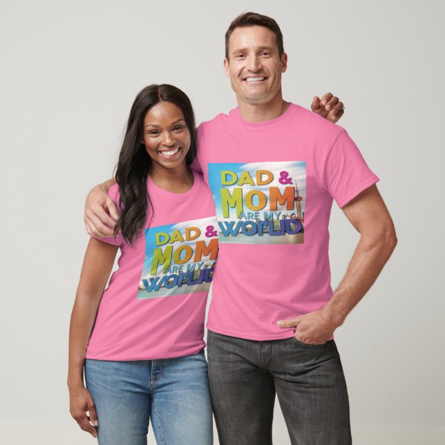 Papá y Mamá son mi camiseta mundial (Unisexo)