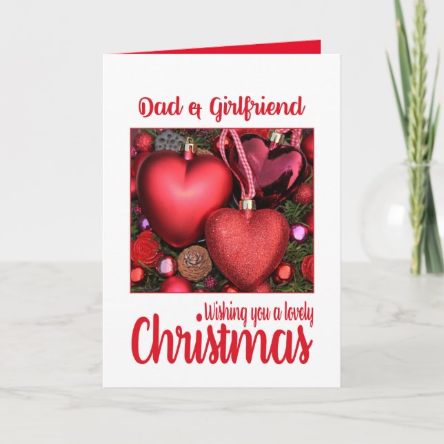 Papá y su tarjeta de Navidades encantadores (Anverso)