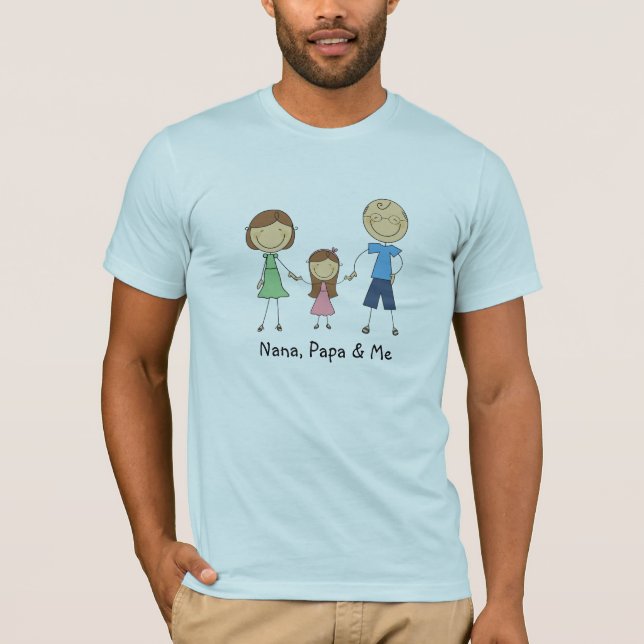 Papá y yo de Nana camiseta (Anverso)