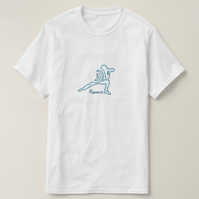 Paparazzi (de doble lado) - Una camiseta de Mister (Diseño del anverso)