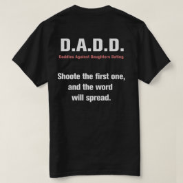 Papás contra las hijas que fechan la camiseta