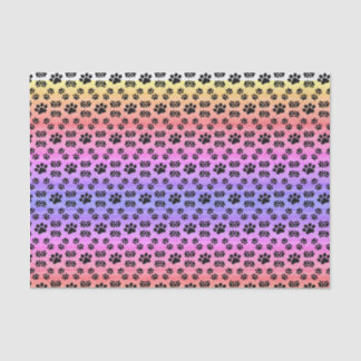 Papas de cachorro de arcoiris, artesanía y papel d