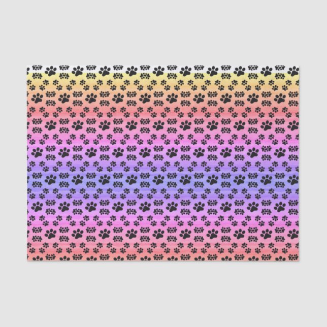 Papas de cachorro de arcoiris, artesanía y papel d (Anverso)