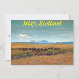 Papas de Jura de Islay, tarjeta de Escocia