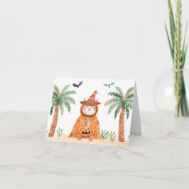 Papas tropicales de calabaza - Cuidada tarjeta de