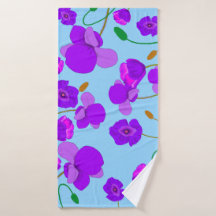 Papaver Poppy Lilac sobre fondo pálido-azul