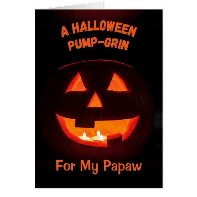 Papaw Halloween Cute Jack o' Lantern (Frente)