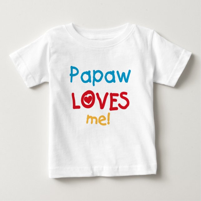 Papaw me ama camisetas y regalos (Anverso)