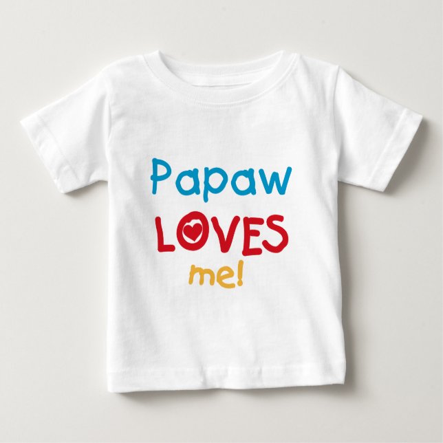 Papaw me ama camisetas y regalos (Anverso)