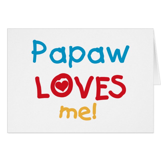 Papaw me ama camisetas y regalos (Anverso (Horizontal))