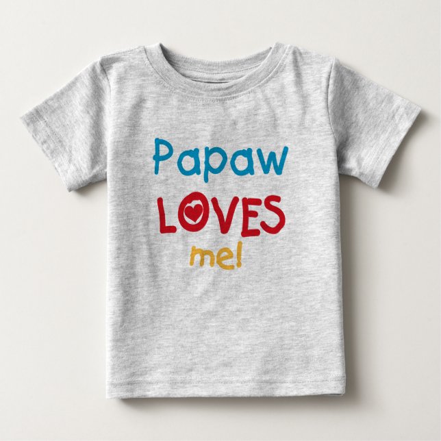 Papaw me ama camisetas y regalos (Anverso)