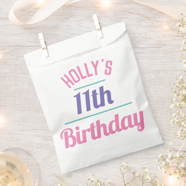 Papel 11.ª Bolsa de Velas del Partido de Cumpleaños (Cortado)