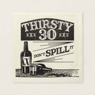 Papel 30.ª servilleta de cumpleaños