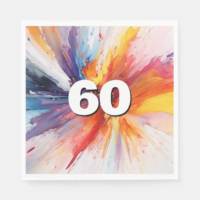 Papel 60.ª servilleta de la blástica de la pintura de cu (Anverso)