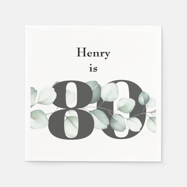 Papel 80.ª servilleta de cóctel personalizada (Anverso)