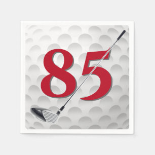 Papel 85.ª servilleta del club de golf de cumpleaños