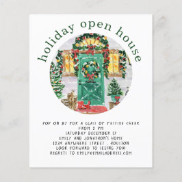 PAPEL | Abierto de vacaciones Fiesta Green Flyer