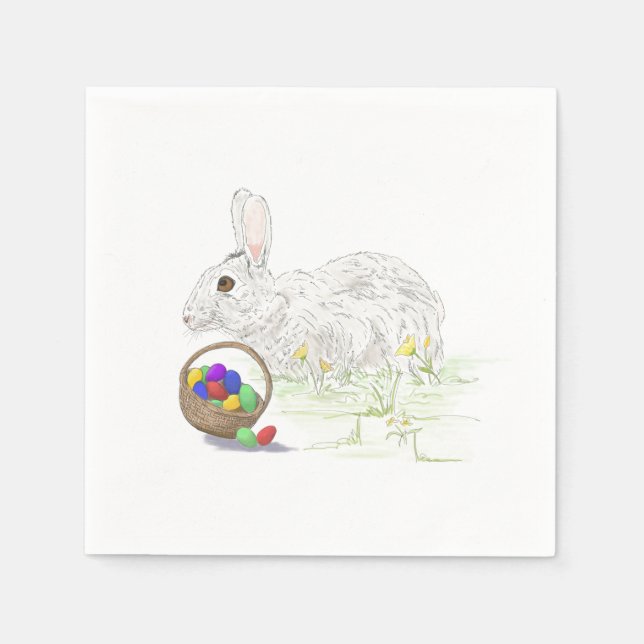 Papel Abreo de Pascua de la servilleta de cóctel estánda (Anverso)