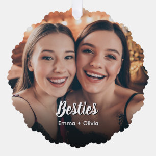 Papel Adorno de Foto de Mejores Amigas BFF Minimalista M