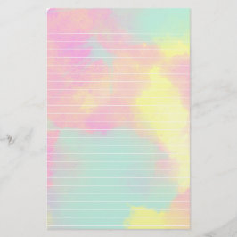 Papel alineado acuarela de los colores en colores