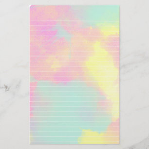Papel alineado acuarela de los colores en colores