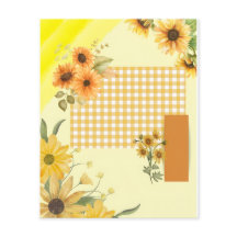Papel amarillo para scrapbook