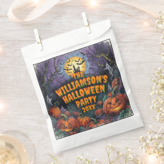 Papel Añadir nombre año fiesta de Halloween Bolsa a favo