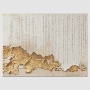 Papel antiguo con bordes rotos Relieve metalizado