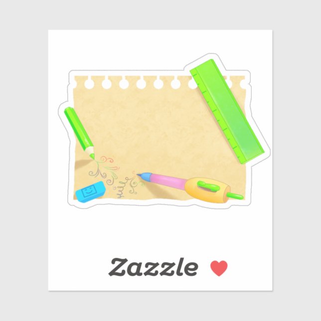 Papel antiguo de pegatina brillante con papel de o (Hoja)