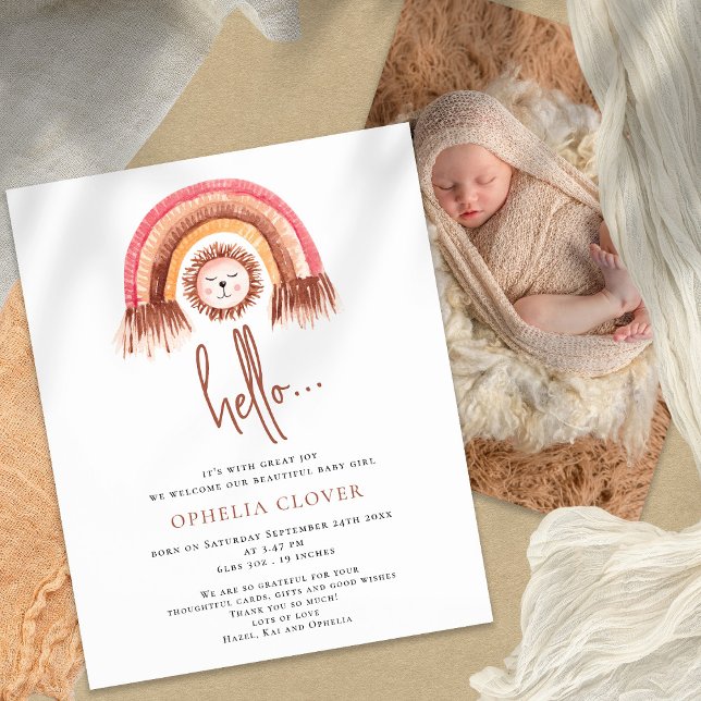 PAPEL | Anuncio de nacimiento del iris de León Cut (Subido por el creador)
