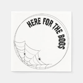 Papel aquí para la servilleta de lujo boos - halloween
