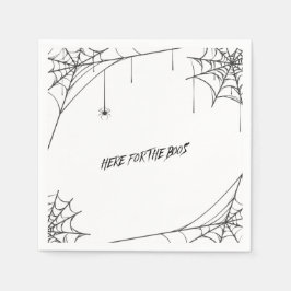 Papel aquí para los boos - servilleta de halloween