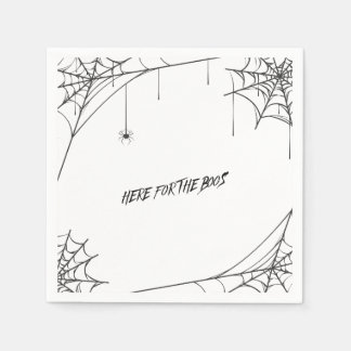 Papel aquí para los boos - servilleta de halloween