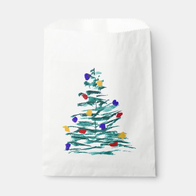 Papel Árbol de Navidad y Bombillas favorecen a las bolsa (Anverso)