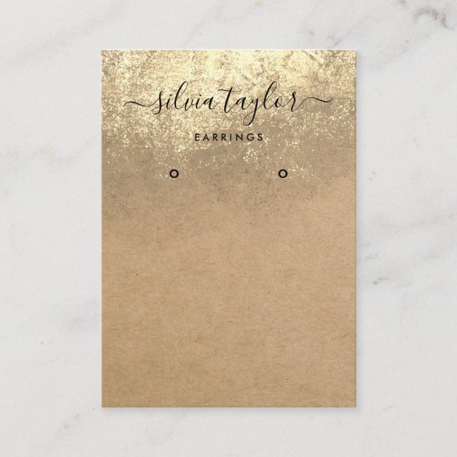 Papel artesanal de caligrafía Tarjeta de visualiza (Anverso)