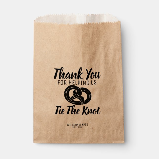 Papel Atar el Knot Pretzels trata la bolsa favorita de l (Anverso)